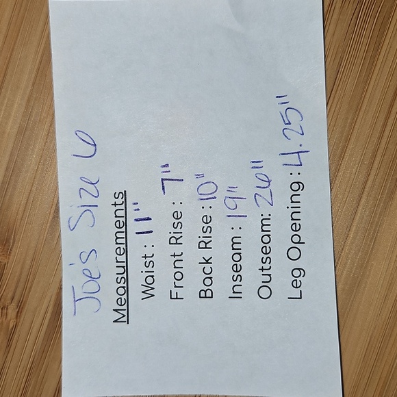 Joe's Girl's Blue Denim Jeans Size 6 - Picture 4 of 4